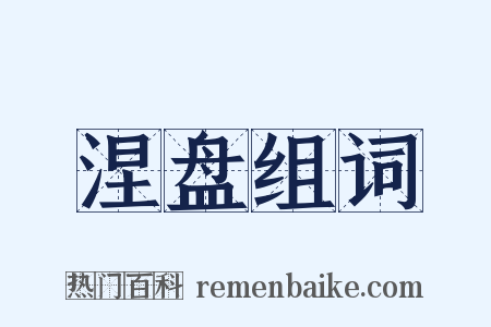 涅盘组词是什么意思的图片